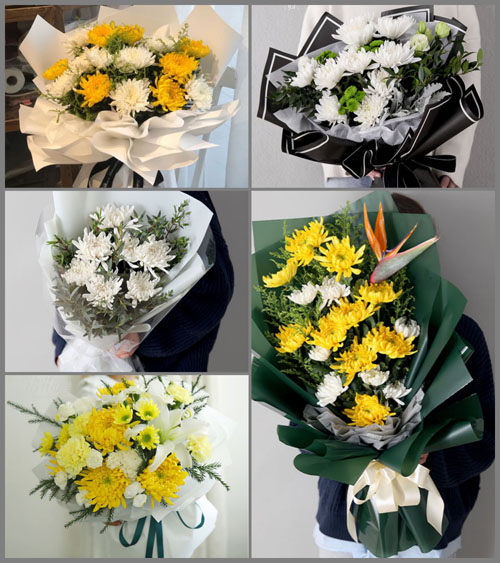 山东德州齐河县潘店镇白事花束代送